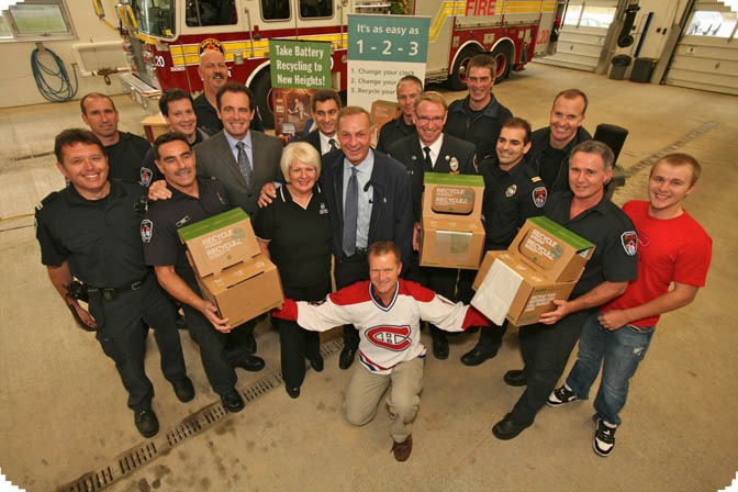 Guy Lafleur Promotes Battery Recycling in City of Hamilton