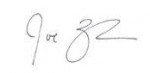 Joe's electronic signature