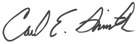 Carl E. Smith signature